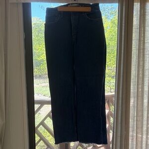Abercrombie and Fitch Dark Blue 90s Style High Rise Relaxed Jean